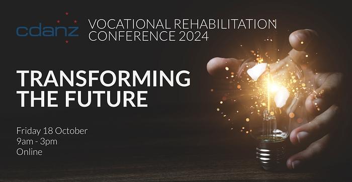 CDANZ Vocational Rehabilitation Conference 2024 logo
